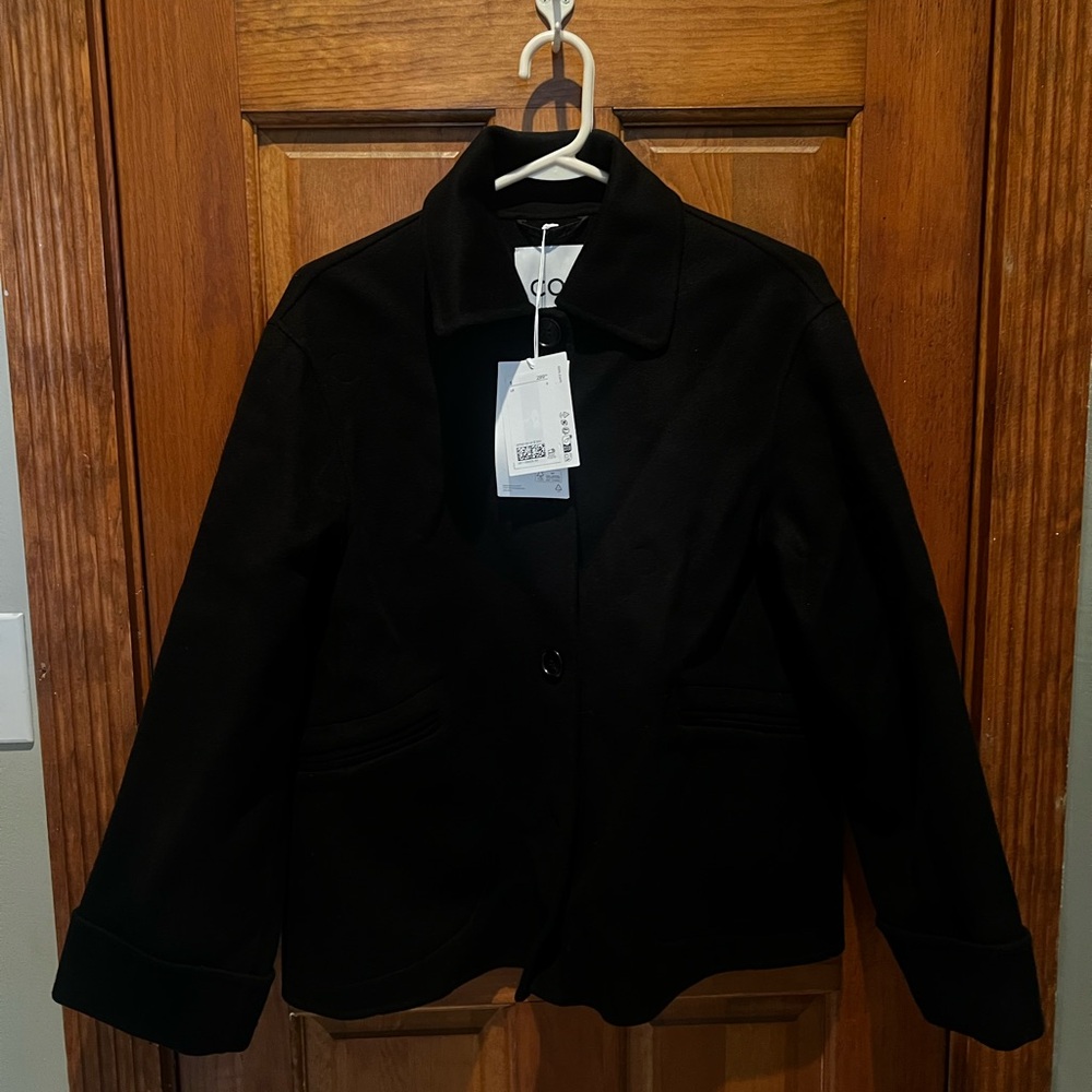 NWT COS DOUBLE-FACED WOOL SHORT JACKET SMALL S - Picture 10 of 11